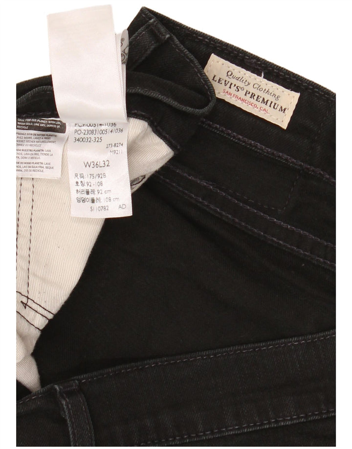LEVI'S Jean Droit Homme W36 L32 Noir Coton