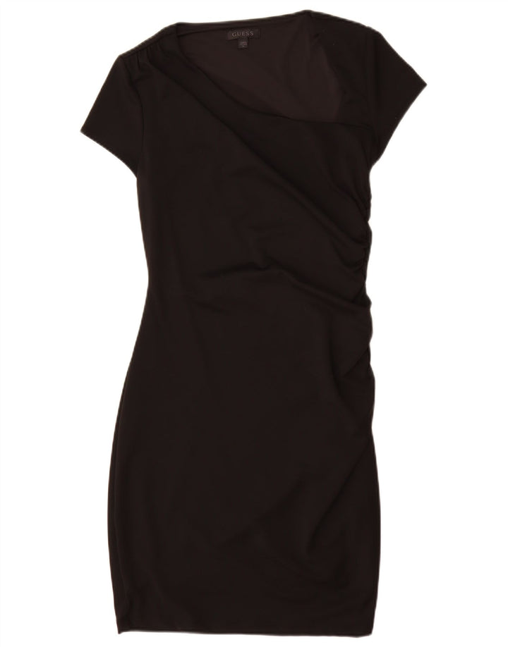 Guess Robe moulante pour femme UK 42 Medium Noir Polyamide