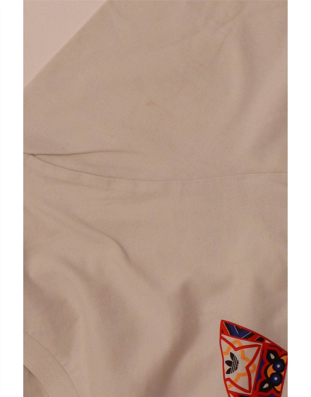 ADIDAS T-shirt graphique pour hommes en coton blanc cassé moyen
