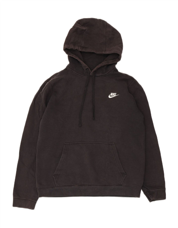 Nike Pull à capuche pour homme en coton noir moyen