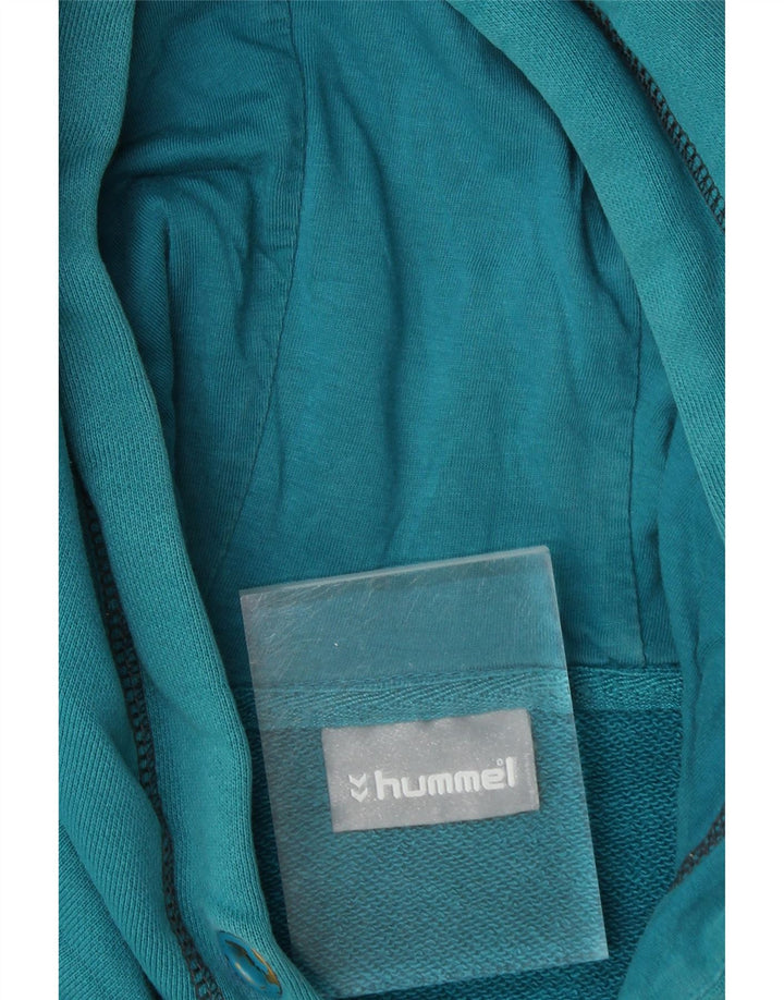 HUMMEL Mens Graphic Hoodie Jumper Medium Green Cotton Vintage Hummel and Second-Hand Hummel from Messina Hembry 