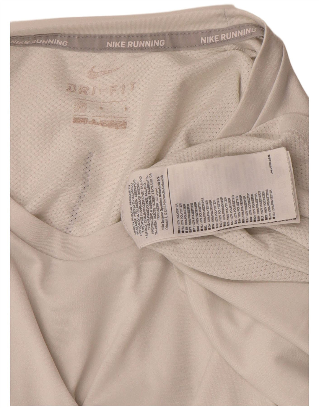Nike Hommes Dri Fit Graphic T-Shirt Top Blanc Moyen Polyester