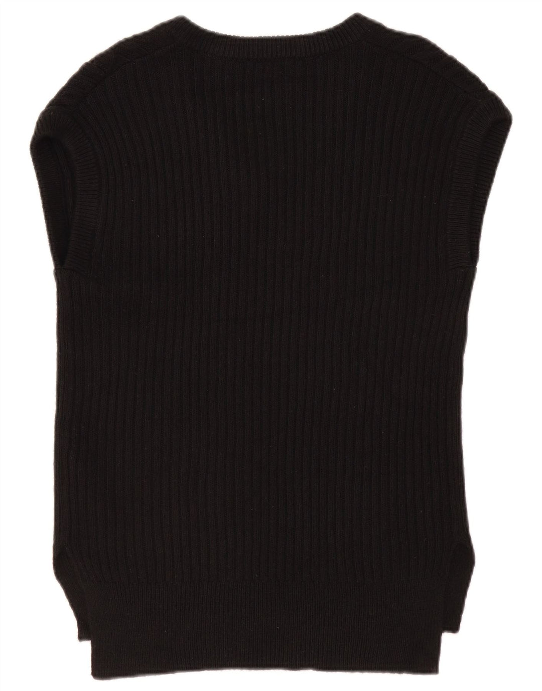 MARKS & SPENCER Débardeur surdimensionné pour femme UK 10 Petit coton noir