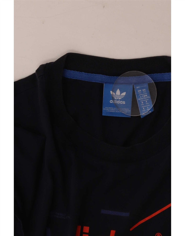 Adidas T-shirt graphique pour homme XL Bleu marine