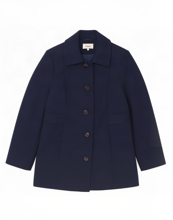 Marks & Spencer Veste blazer à 5 boutons pour femme UK 12 Bleu marine moyen