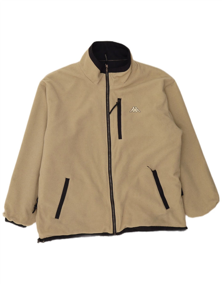 KAPPA Veste réversible pour homme UK 40 Large Bleu marine Polyester