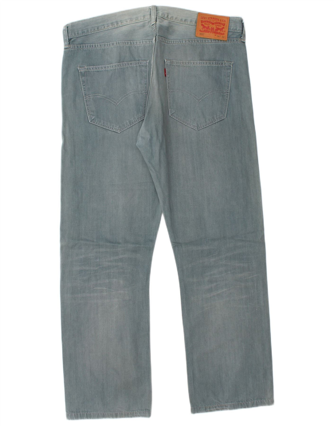LEVI'S Jean Droit 501 Homme W36 L29 Bleu Coton