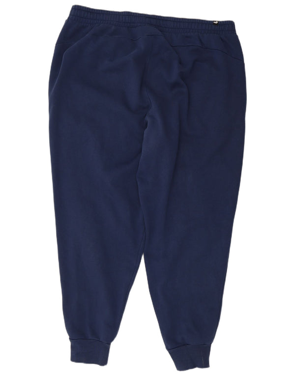 Puma Pantalon de survêtement pour homme en coton bleu marine 3XL
