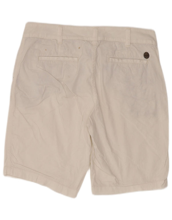 Napapijri Womens Chino Shorts IT 40 Small W27 White Cotton