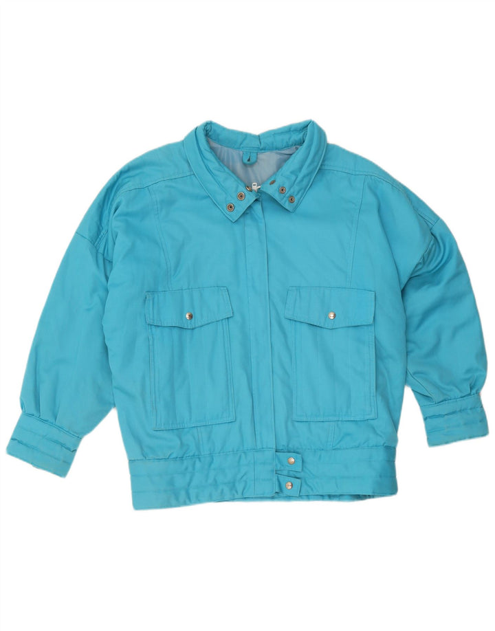 Veste Bomber Femme Vintage UK 18 XL Bleu
