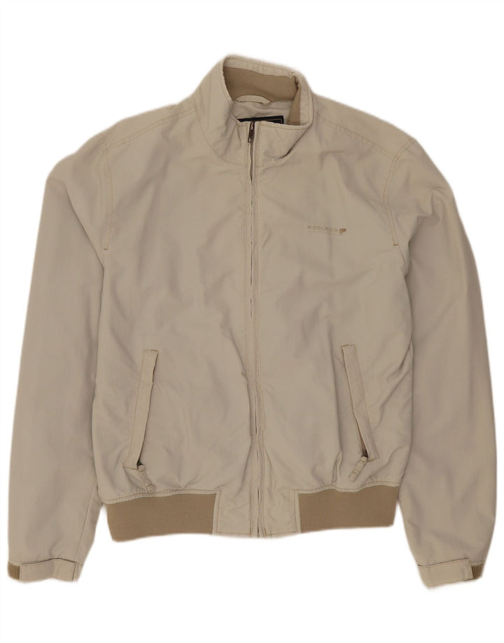 Woolrich Bomber Jacket Garçon 15-16 ans XL Beige Nylon