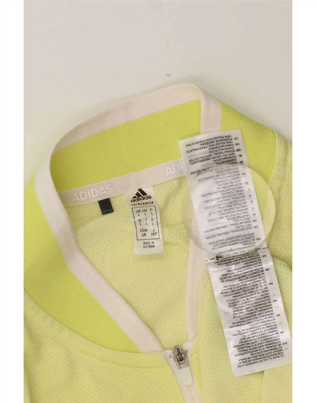 Adidas Débardeur Femme UK 14 Grand Jaune Polyester