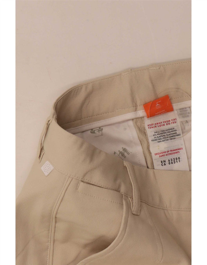 Puma Pantalon Capri Femme W28 L20 Beige Polyester