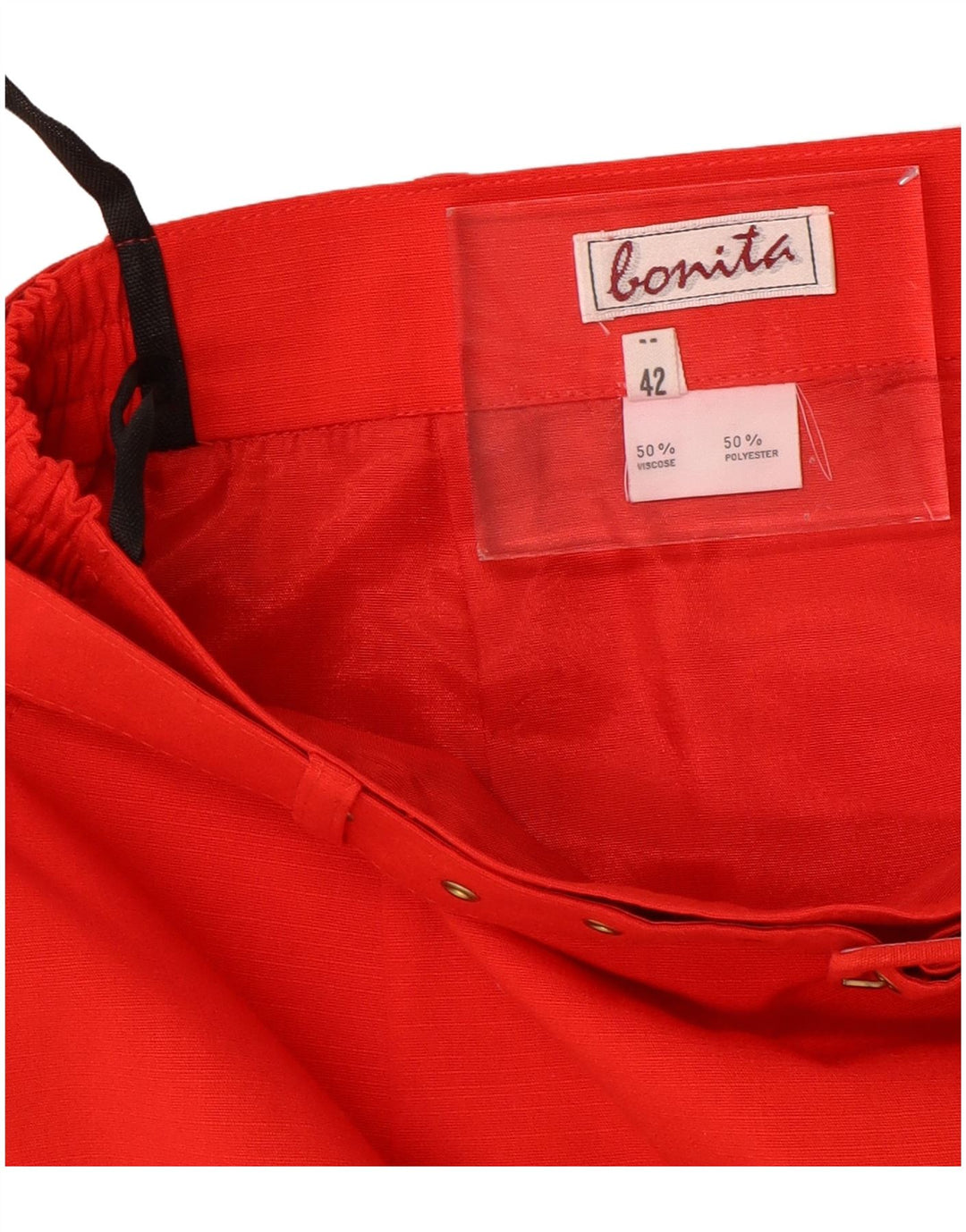 BONITA Womens Pencil Skirt IT 42 Medium W30 Red Viscose