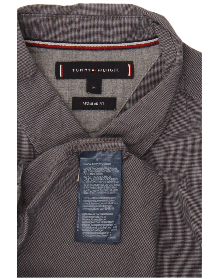 Tommy Hilfiger Chemise Regular Fit Homme Gris Moyen Coton