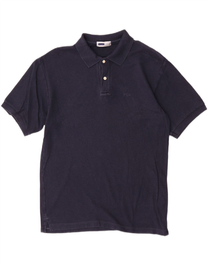 FILA Polo Homme IT 50 Bleu Marine Moyen Coton