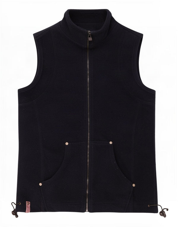 M&Co Gilet Polaire Femme UK 12 Medium Bleu Marine Polyester