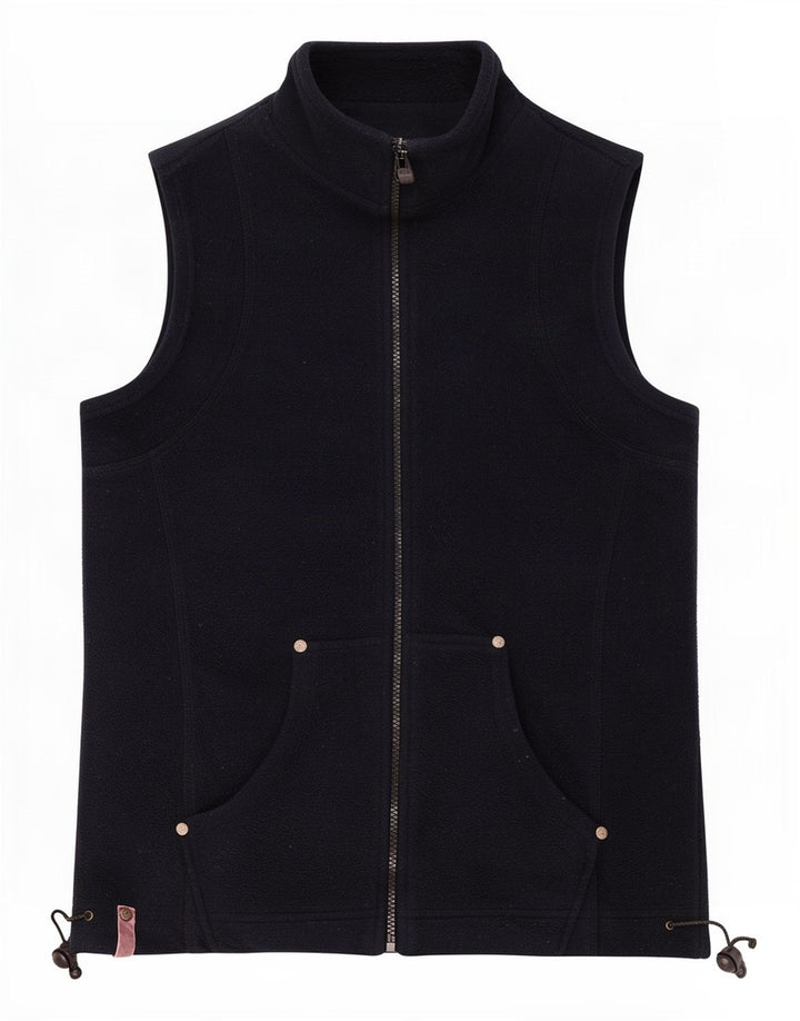 M&Co Gilet Polaire Femme UK 12 Medium Bleu Marine Polyester