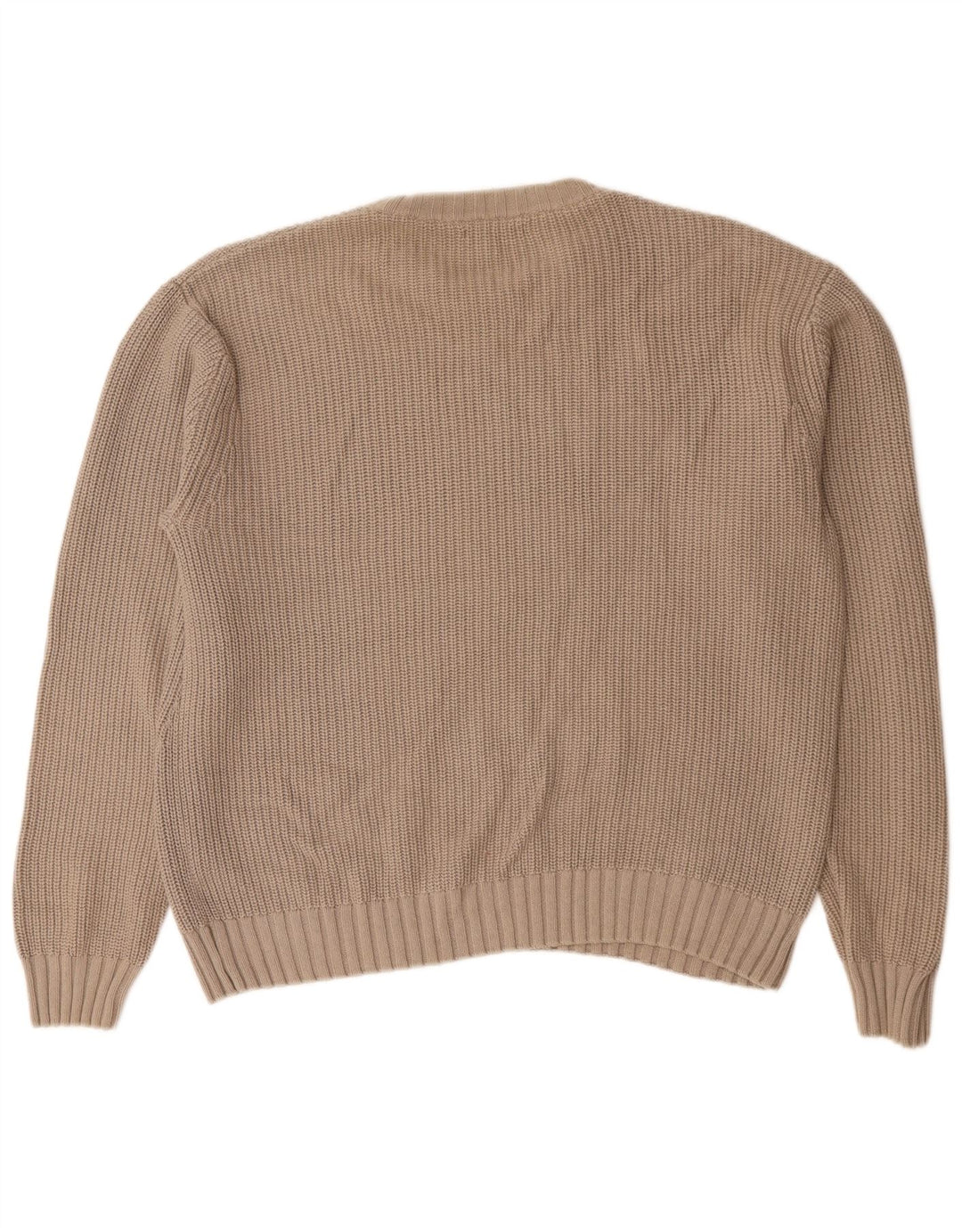 Zara Pull Col Bateau Homme Beige Moyen Coton