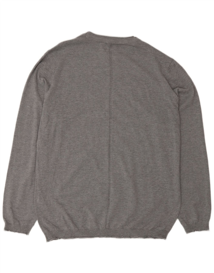 Liu Jo Pull à col rond pour homme 3XL Gris Coton