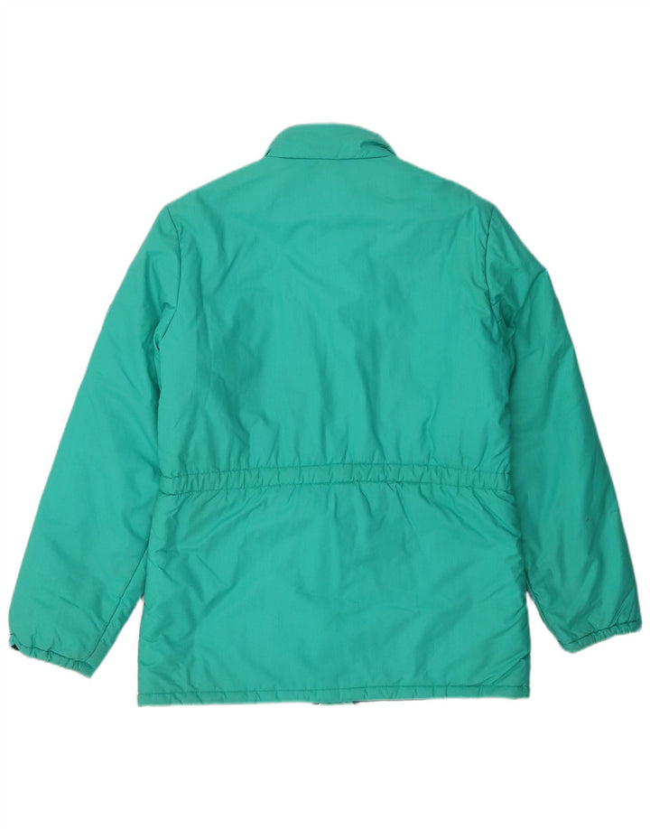 Veste de ski femme vintage EU 40 Coton color block vert moyen