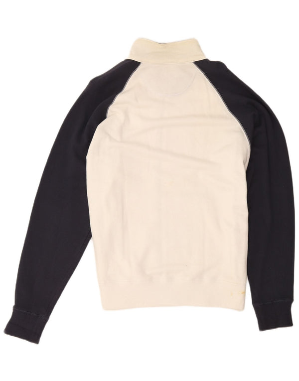 Sergio Tacchini Veste de Survêtement pour Homme Grand Blanc Colorblock Coton