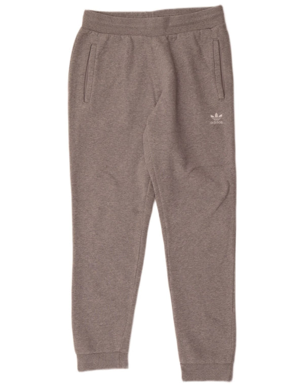 Adidas Pantalon de survêtement pour homme en coton moucheté gris moyen