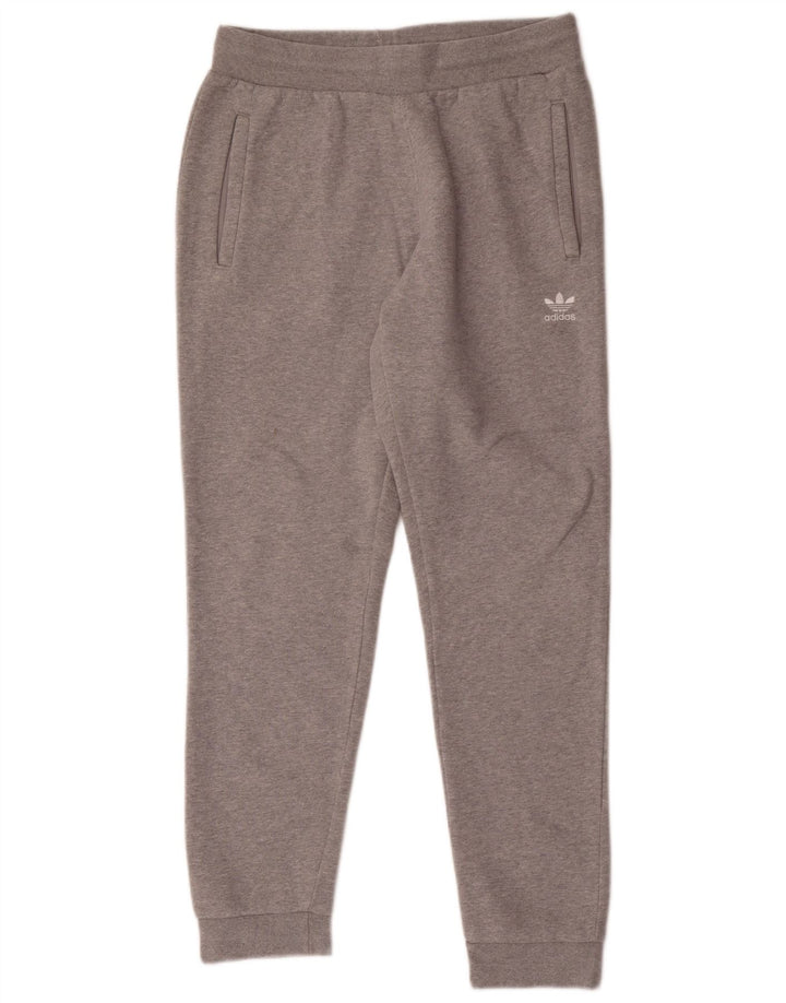 Adidas Pantalon de survêtement pour homme en coton moucheté gris moyen