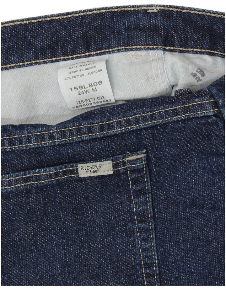 Lee Short en jean Riders pour femme US 24 4XL W46 Bleu marine en coton