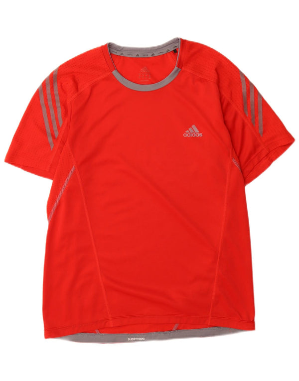 Adidas T-Shirt Homme Haut Rouge Moyen Polyester