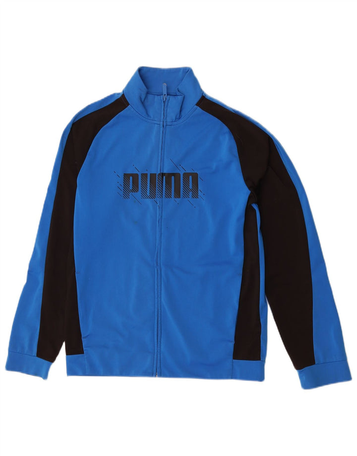 Puma Veste de Survêtement Graphique Garçon 13-14 ans Bleu Colorblock