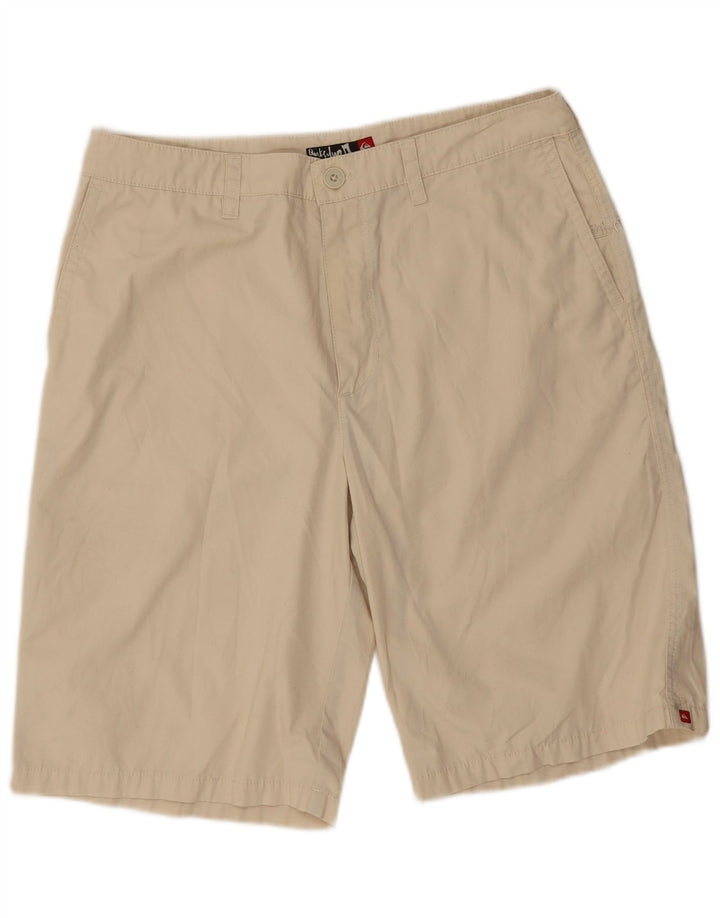 Short Chino Vintage Homme W33 Polyester Beige Moyen