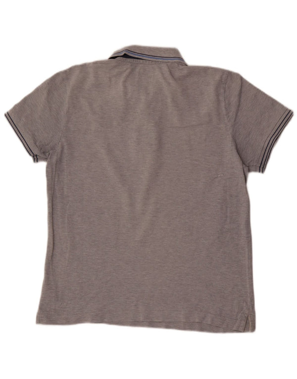 Henry Cottons Polo Slim Fit pour Homme en Coton Chiné Gris Large