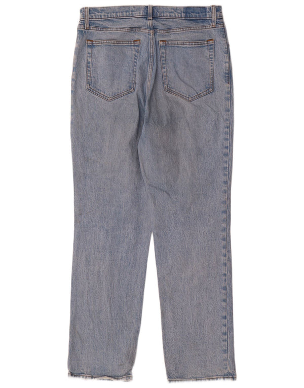 Abercrombie & Fitch Jeans droits pour femmes US 12 Large W31 L31 Bleu années 90