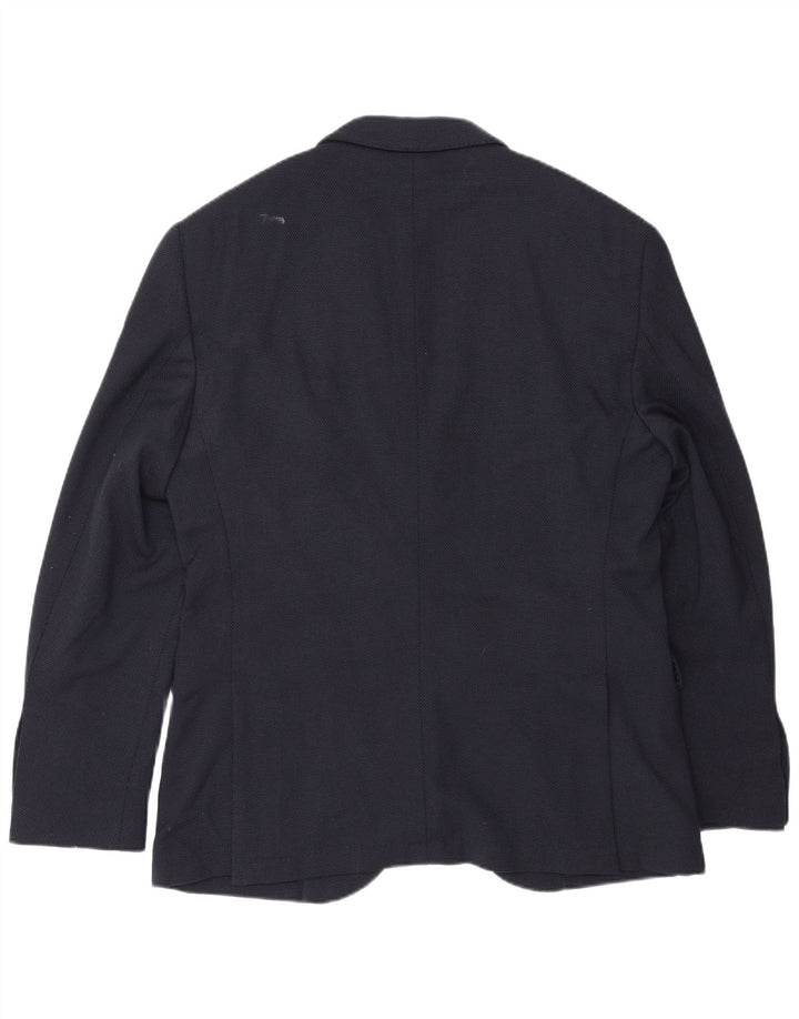 Massimo Dutti Veste Blazer 2 Boutons Homme EU 50 Laine Bleu Marine Moyen