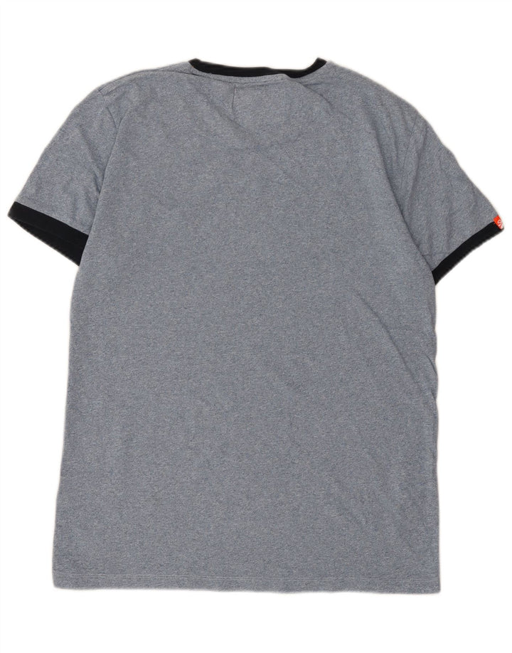 Superdry T-Shirt Homme Haut Large Bleu Coton