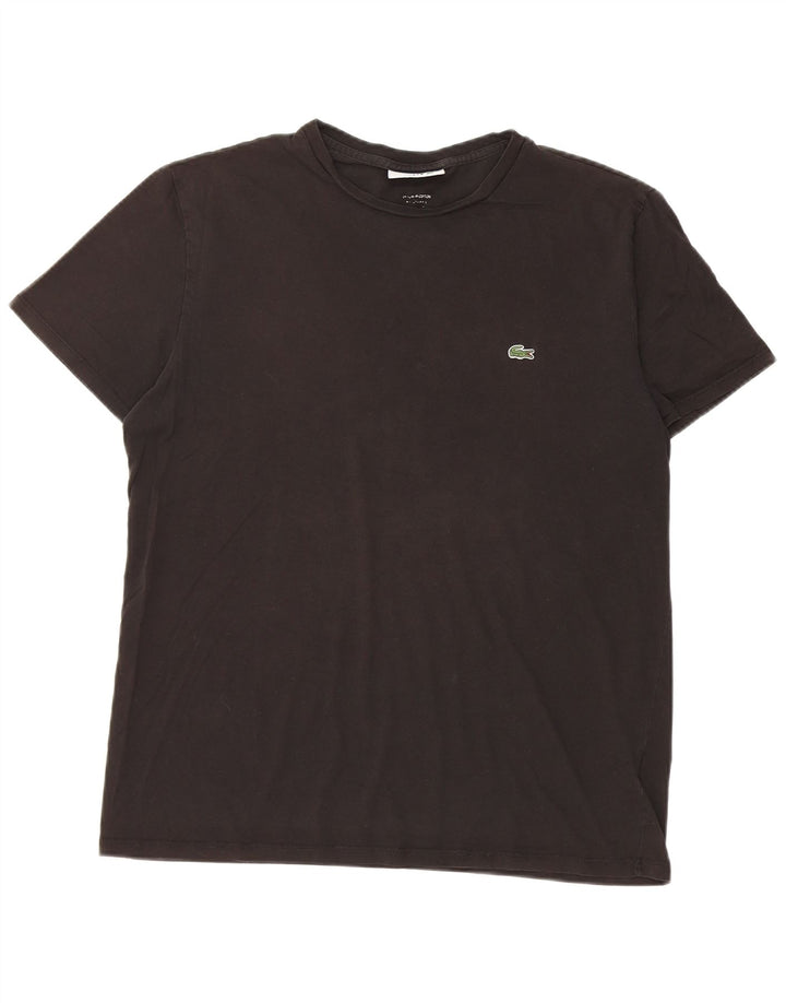 Lacoste T-Shirt Homme Noir Moyen Coton