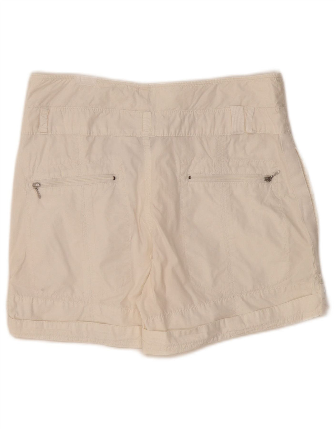 Nike Short Femme UK 14 Large W30 Coton Blanc Cassé