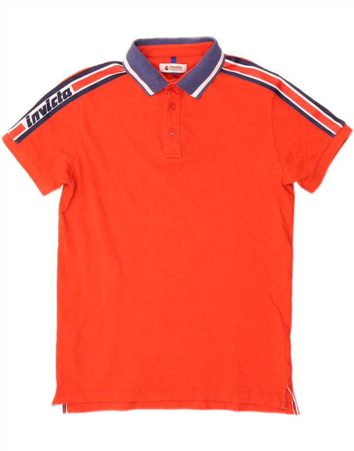 Invicta Polo graphique homme petit coton color block rouge