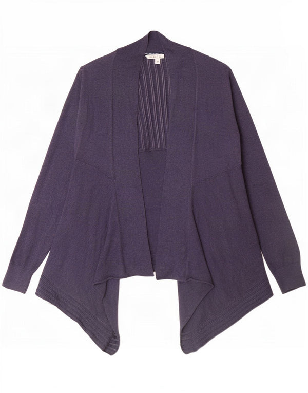 Fat Face Pull Cardigan Ouvert Asymétrique pour Femme UK 12 Bleu Marine Moyen