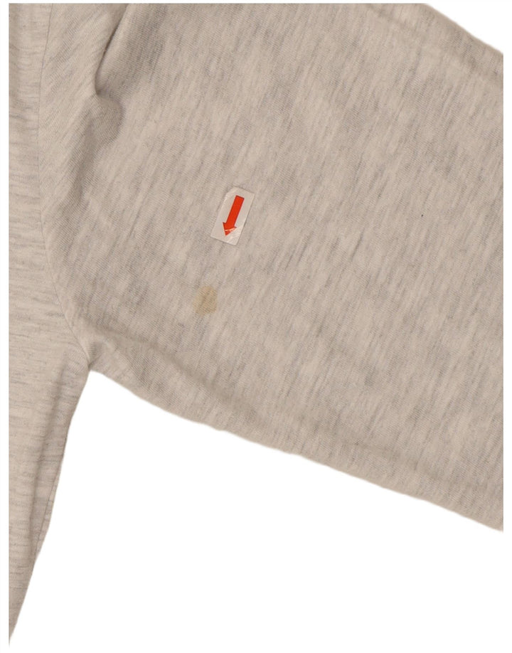 Superdry Haut graphique à manches longues pour homme en coton moucheté gris grand