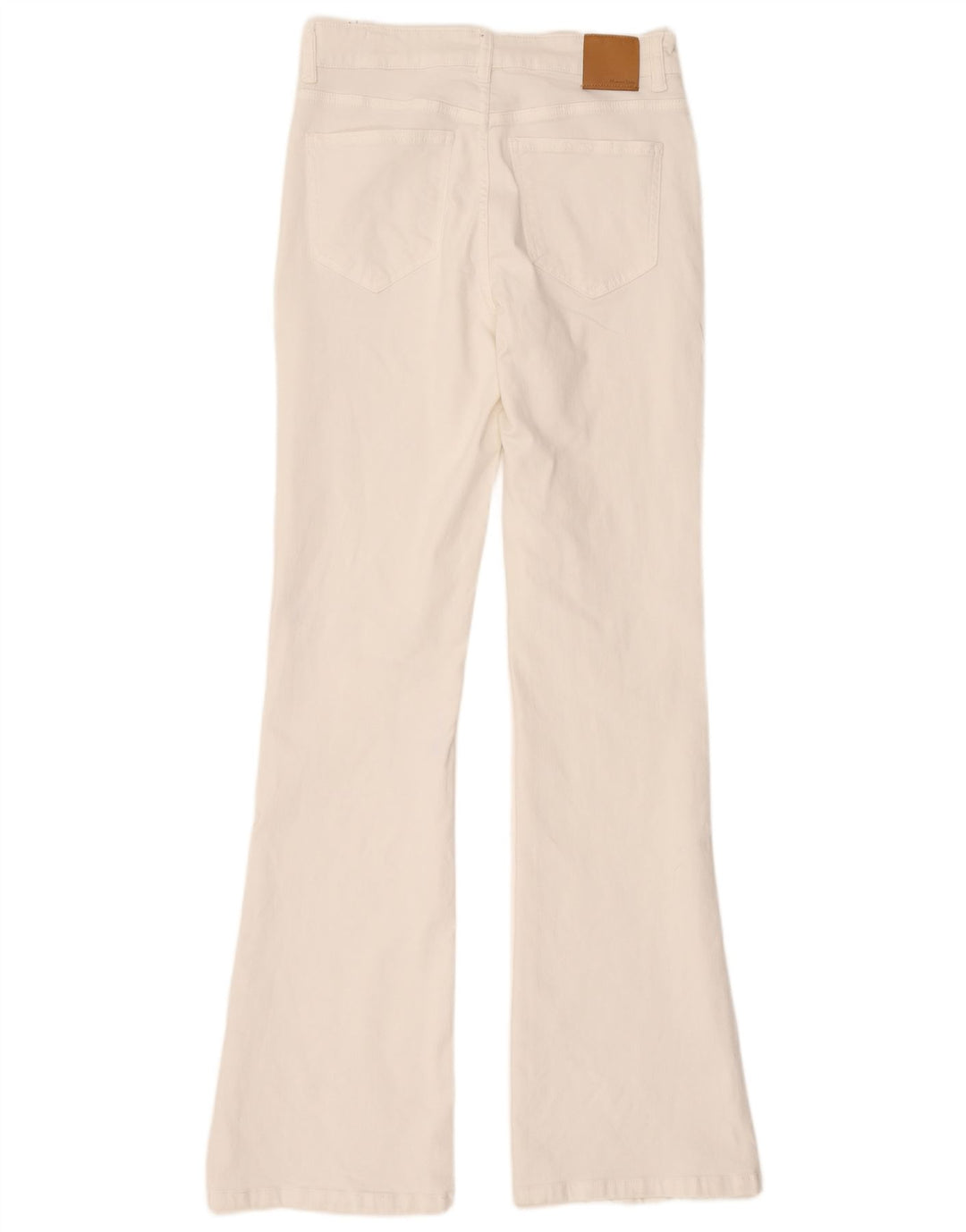 Massimo Dutti Jean Bootcut Femme EU 40 Moyen W30 L34 Coton Blanc