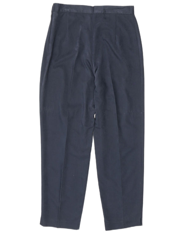 Pantalon court fuselé vintage femme IT 42 Medium W26 L25 Bleu Marine