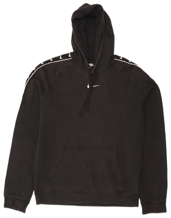 Nike Pull à capuche graphique pour homme Petit coton noir