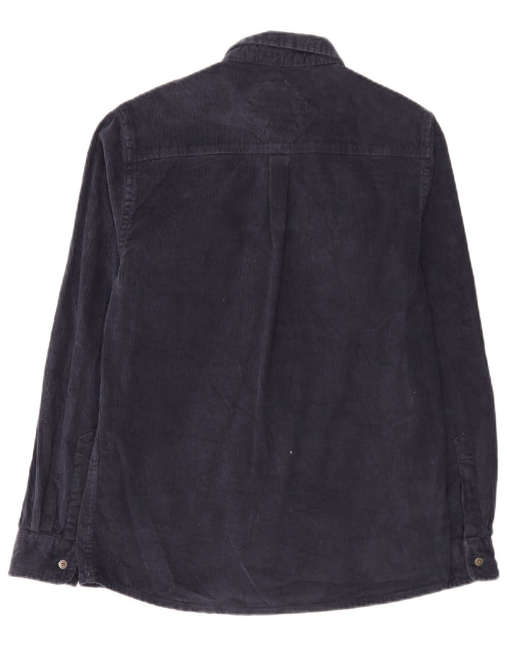 Saltrock Chemise en velours côtelé pour homme Petit coton bleu marine