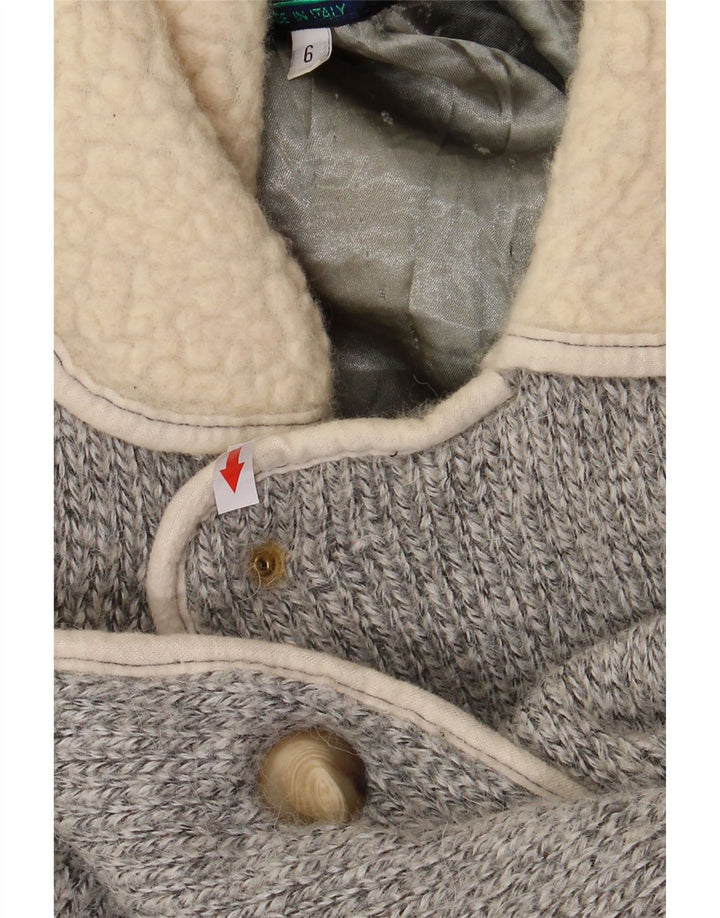 LOLI WOLF Pull Cardigan Homme XL Gris Colorblock