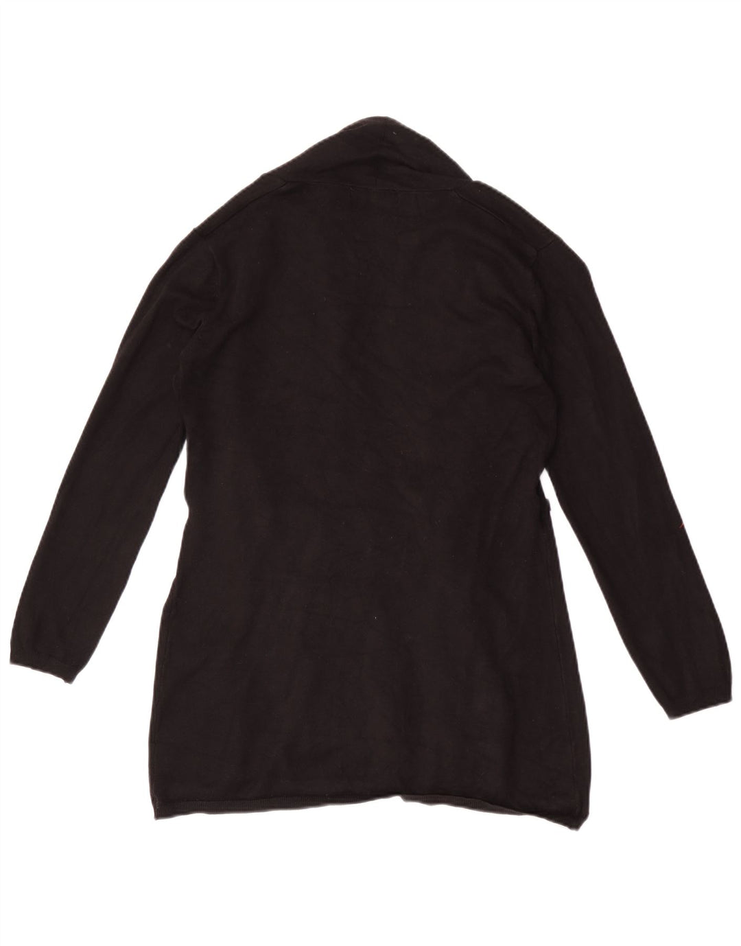 Zara Womens Open Cardigan Sweater UK 12 Medium Noir Viscose