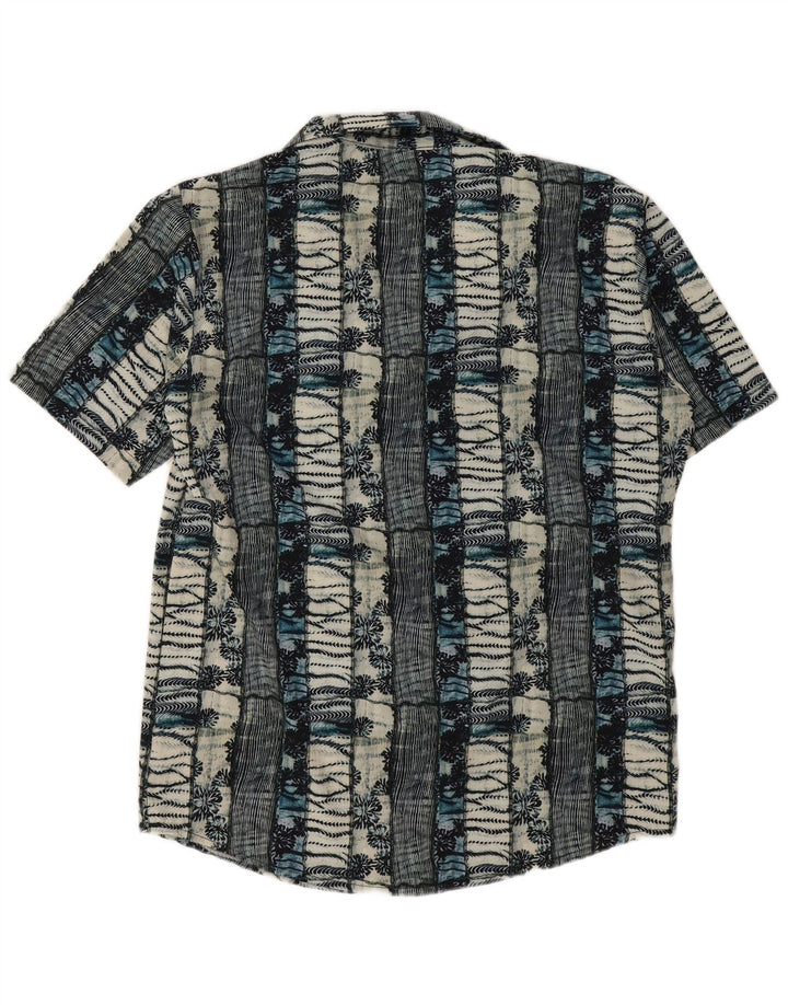 vintage Chemise à manches courtes pour hommes Grand floral multicolore