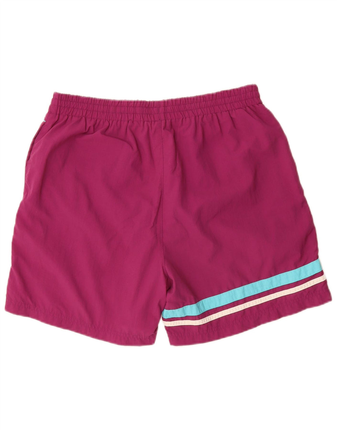 FILA Short de Sport Homme Violet Moyen Rayé Polyamide
