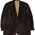 Bogart Veste blazer en velours côtelé à 2 boutons pour homme UK 40 Large Marron